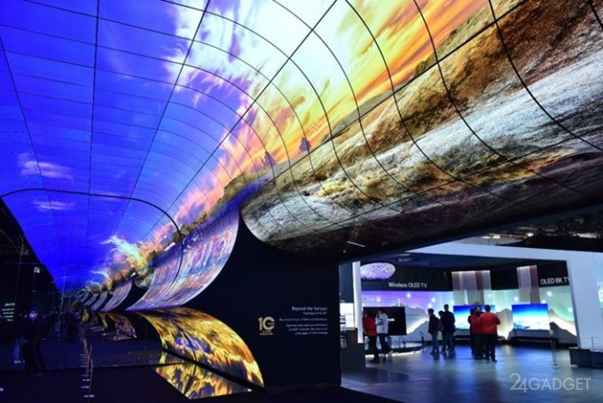 Завораживающая инсталляция LG Oled Horizon на выставке CES 2023 (6 фото)