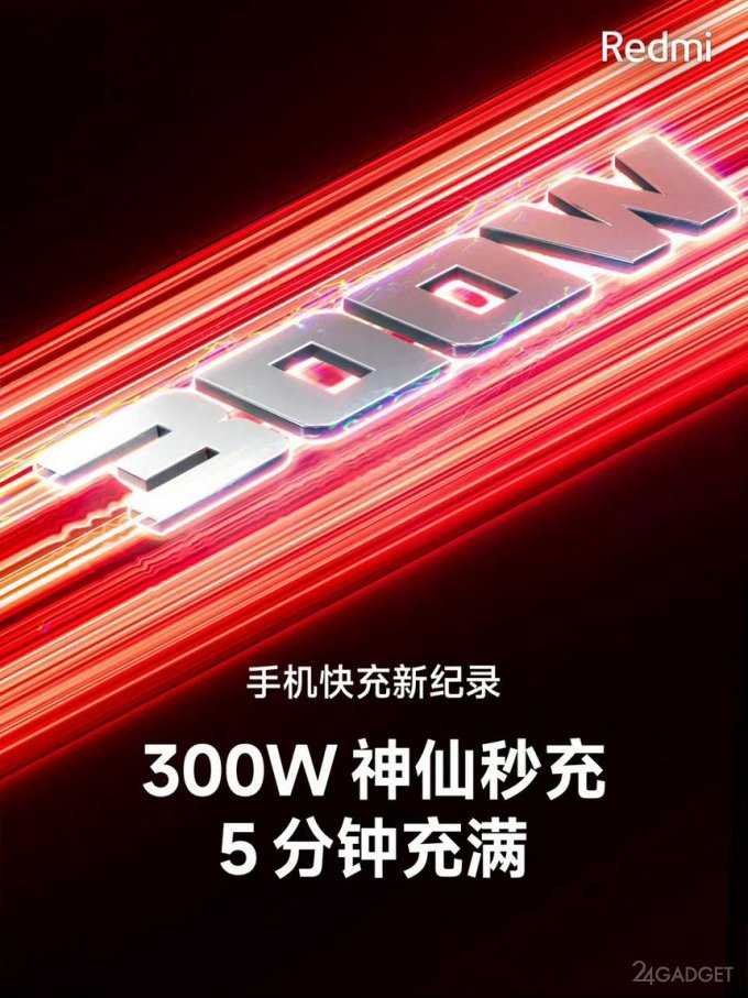 Xiaomi Redmi показала самую быструю зарядку смартфона в мире - 5 минут до 100% (2 фото)