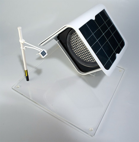 Светодиодный светофор на солнечной энергии (3 фото)