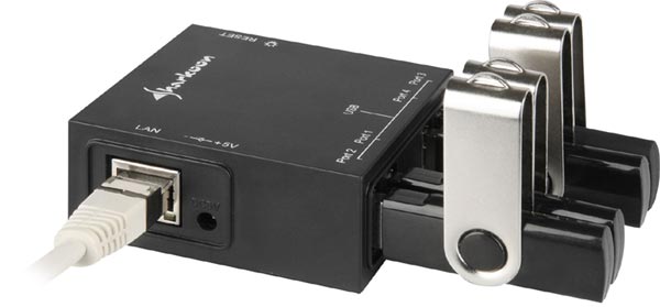 USB LANPort - устройство для подключения съемных носителей через локальную сеть (6 фото)