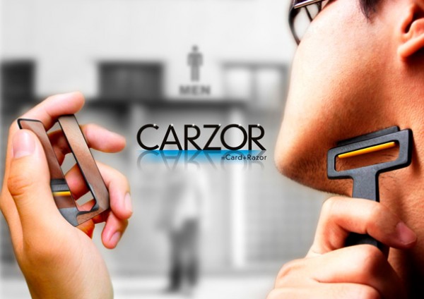 Carzor - бритва толщиной с пластиковую карту (5 фото)