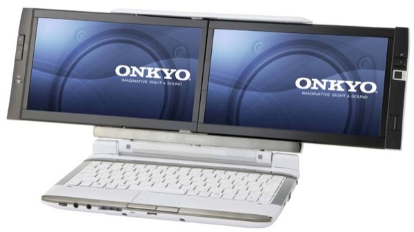 Onkyo Dual Screen DX - Очередной двухдисплейный ноутбук (3 фото)