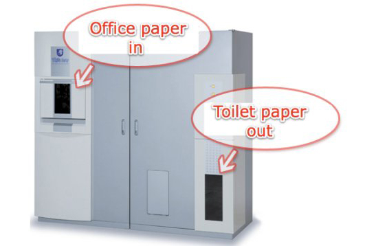 Oriental White Goat - превращает офисную бумагу в туалетную (видео)