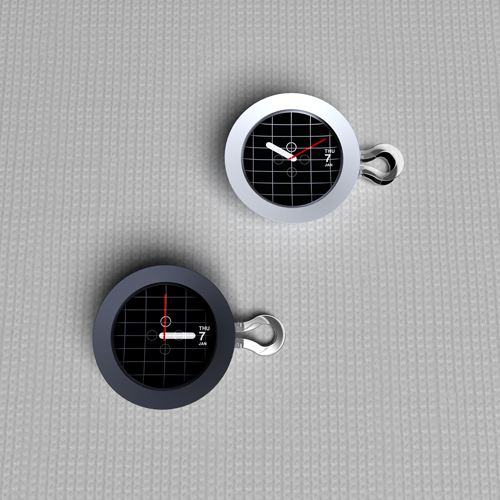 Концепт часов в пуговице - Clip Watch (4 фото)
