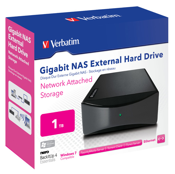 Verbatim Gigabit NAS - жесткий диск с поддержкой торрентов (3 фото + видео)