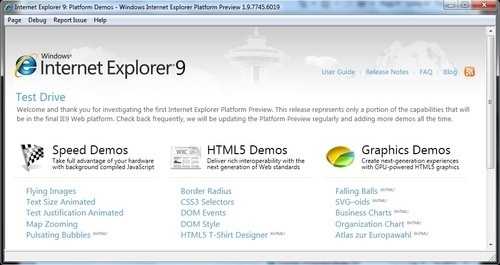 Internet Explorer 9 - открыт для скачивания