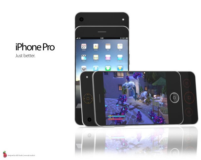 iPhone Pro - очередной концепт смартфона в виде слайдера (8 фото + видео)