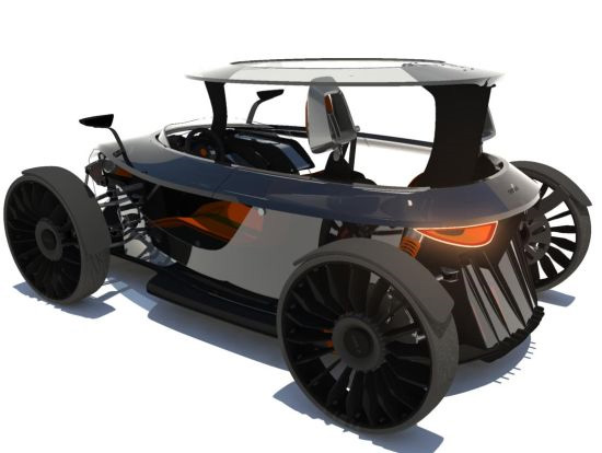 micro mobility — electric - концептуальный электромобиль для города (6 фото + видео)