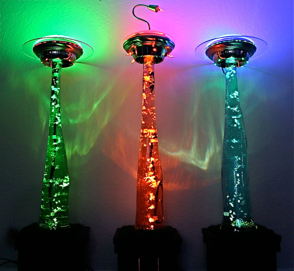 DIY UFO – лампы в форме НЛО (2 фото)