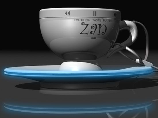 Кофейная чашка со встроенным MP3 плеером (5 фото)