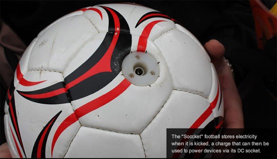 Soccket - футбольный мяч, вырабатывающий электричество (3 фото)