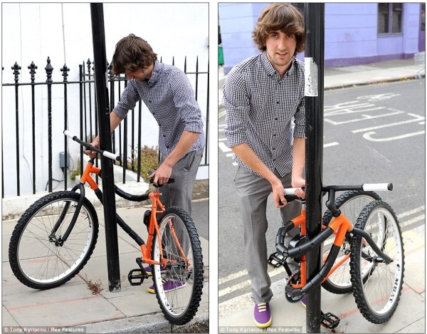 Велосипед с "противоугонной" системой (3 фото)