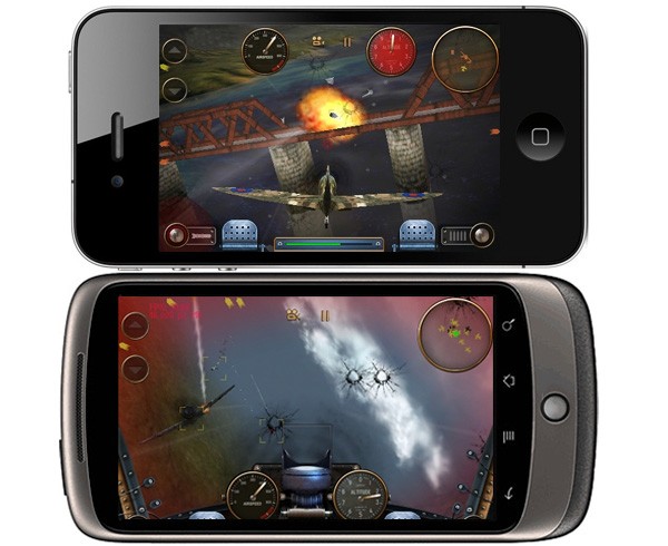 Android против iPhone в игре Skies of Glory (видео)