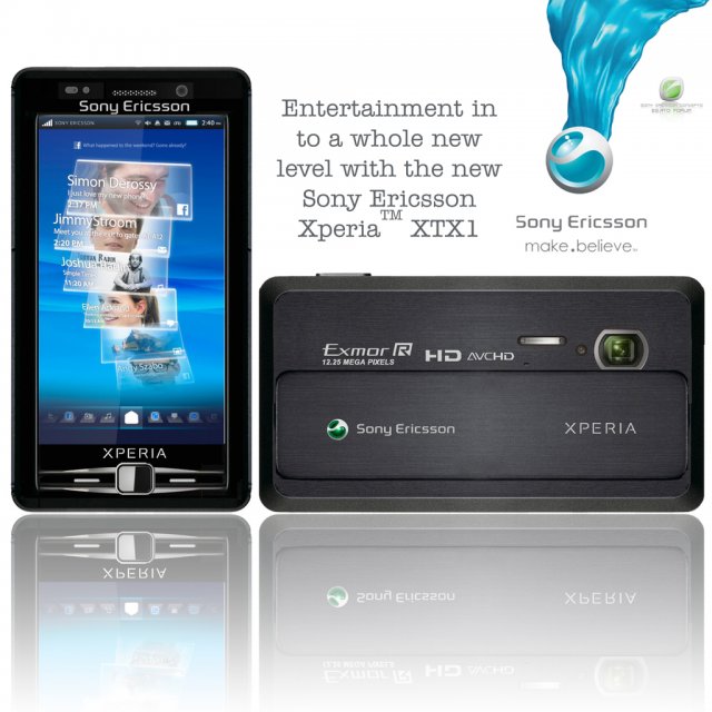 Sony Ericsson XPERIA XTX1 - концепт смартфона (7 фото)