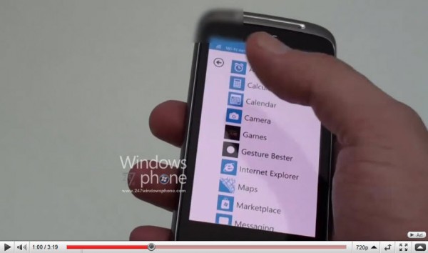 HTC Schubert - не объявленный WindowsPhone7 коммуникатор (видео)