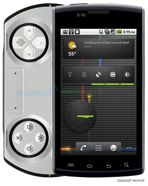 Игровой смартфон от SonyEricsson под упрвлением Android 3.0
