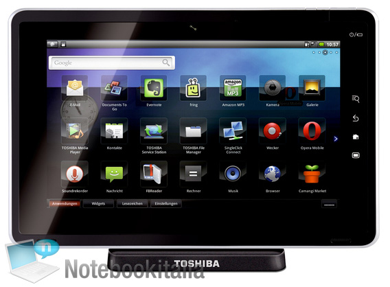 Toshiba выпускает свой первый планшетный ПК - Folio 100 (3 фото)