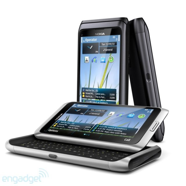Nokia E7 - QWERTY-слайдер на Symbian^3 (6 фото + 2 видео)