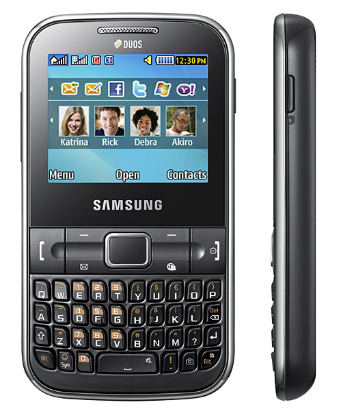 Samsung Ch@t 322 - телефона на 2 SIM-карты и с QWERTY клавиатурой