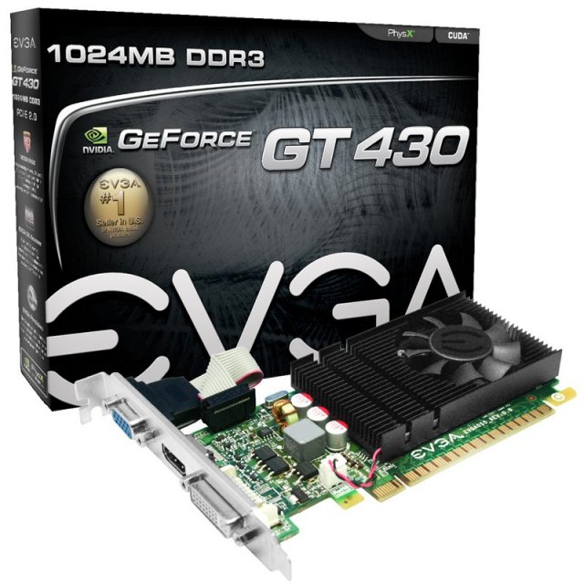 GeForce GT 430 видеокарта с низким профилем (7 фото)