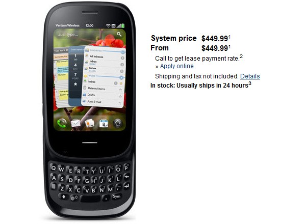 Стала известна цена на смартфон Palm Pre 2