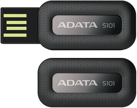 USB-накопитель ADATA S101 отделан кожей (3 фото)