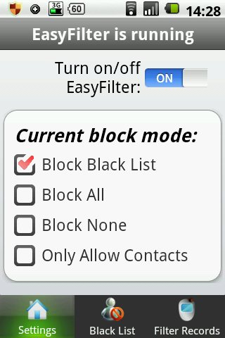 Easy Filter 1.3.5 - Блокирование нежелательных звонков и СМС