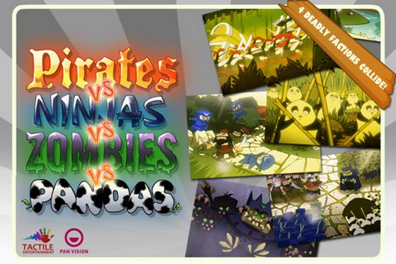 Pirates vs. Ninjas vs. Zombies vs. Pandas [App Store] 