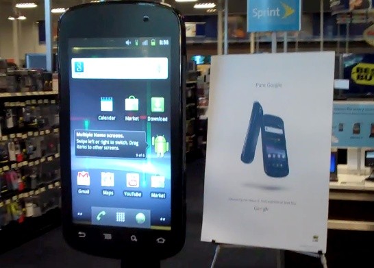 Nexus S с дисплеем 42 дюйма (видео)