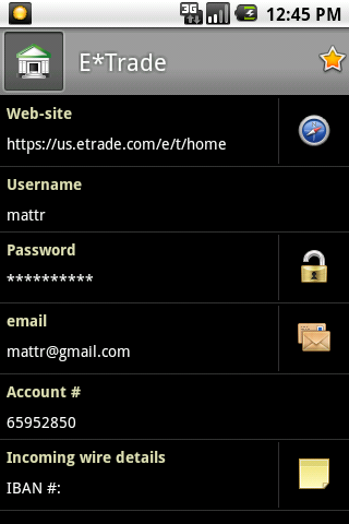 SafeWallet 1.0.3 - Хранение информации, паролей и тд