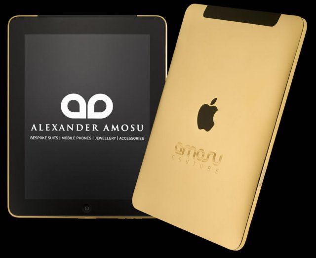 iPad Amosu Couture - дорогой золотой планшет (2 фото + видео)