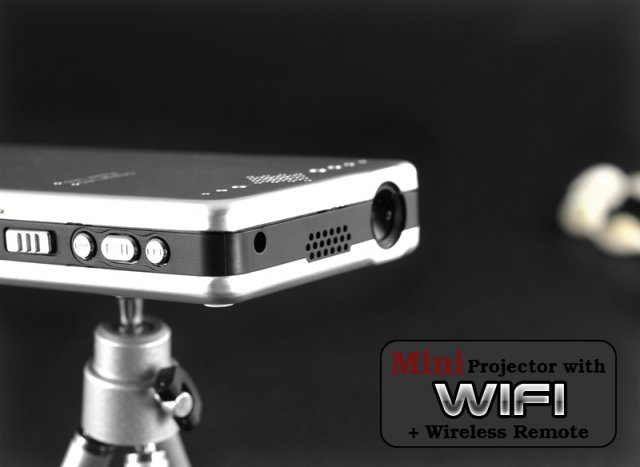 Светодиодный пико-проектор со встроенным модулем Wi-Fi и клавиатурой (8 фото)