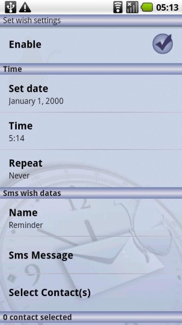 Schedule Sms Wishes 1.7.44 - Планировщик SMS