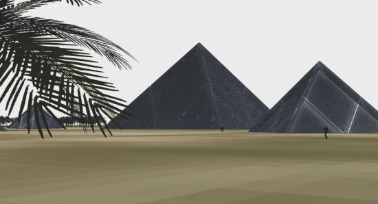 Черные пирамиды в Абу-Даби (7 фото)