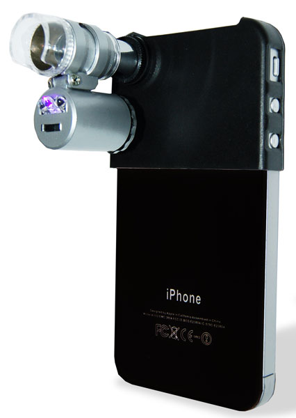 Микроскоп для iPhone 4 (5 фото)