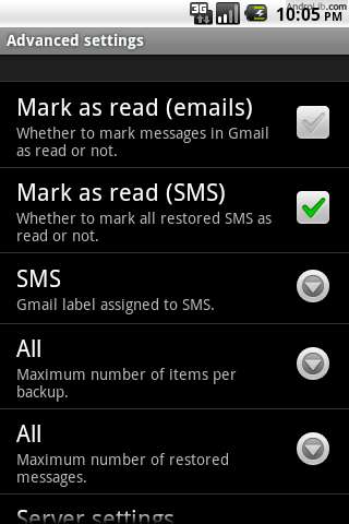 SMS Backup+ 1.4.3 - Создание/восстановление архива SMS