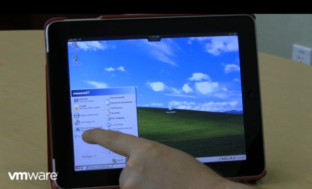 Интерфейс для iPad от VMware (видео)