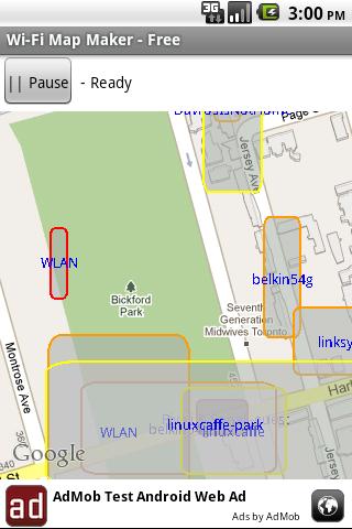 Wi-Fi Map Maker 1.3.4 - позволяет создавать и просматривать зоны доступа к Wi-Fi