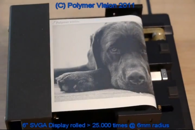 Гибкий дисплей от Polymer Vision (видео)
