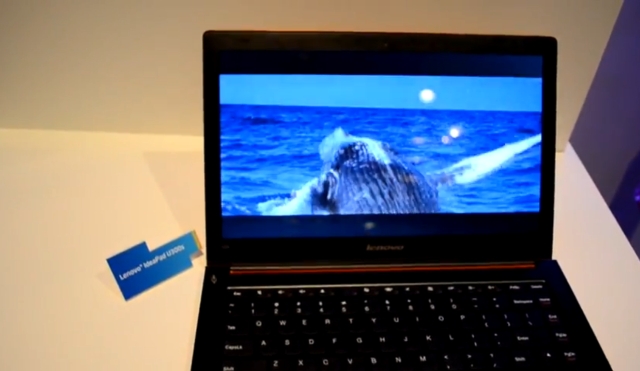 Ультратонкий IdeaPad U300S от Lenovo (видео)