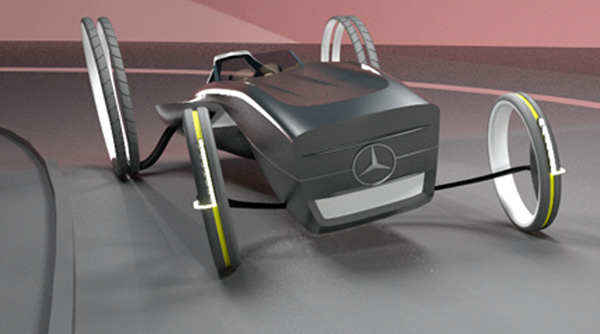 Концепт электрического родстера Mercedes  (10 фото)