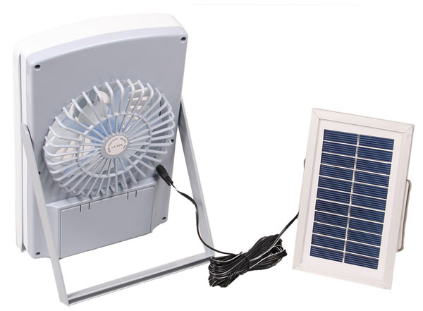 Solar Fan with LED - вентилятор на солнечных батарейках (5 фото + видео)