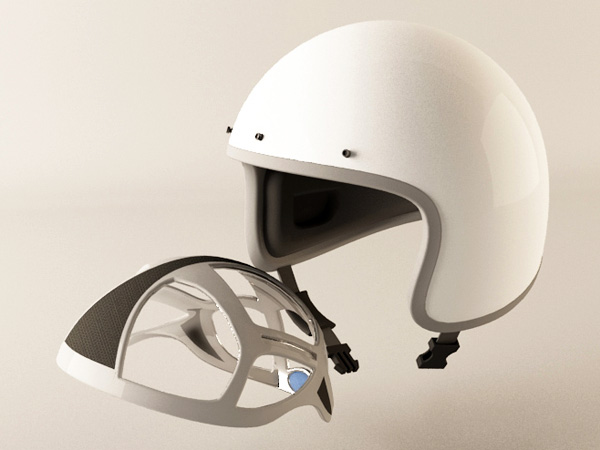 Шлем с подушкой безопасности (6 фото)