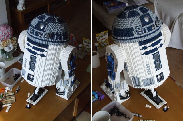 Робот R2 из Lego (7 фото)