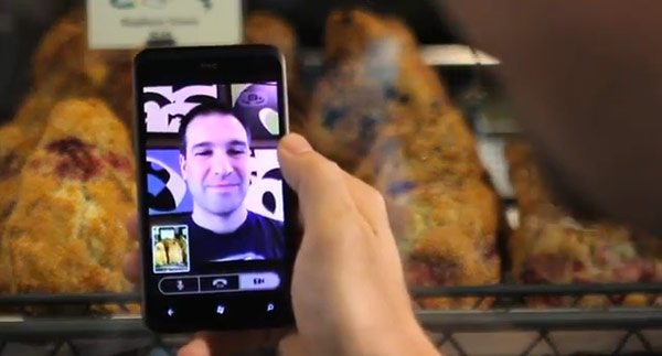 Видеотелефония на Windows Phone Mango (видео)
