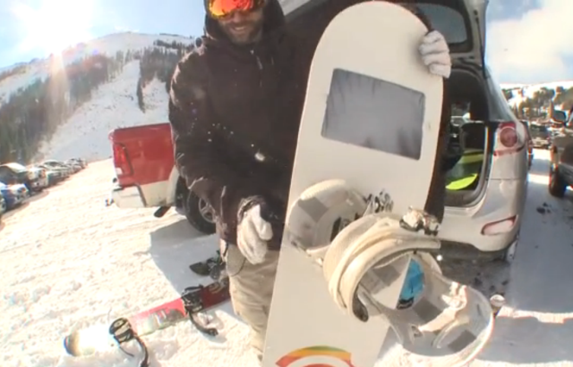 Сноуборд со встроенным iPad (видео)