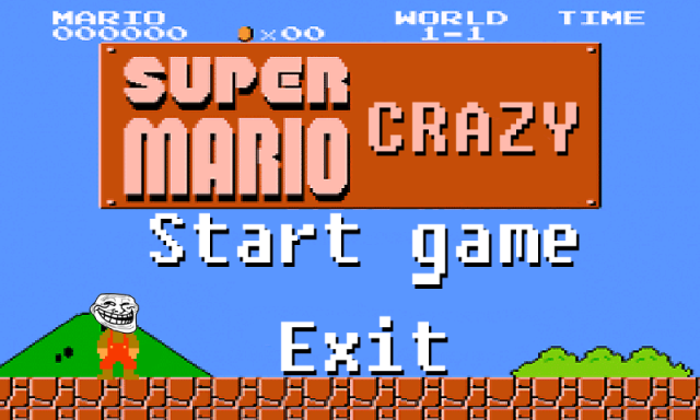 Crazy Super Mario - Забавная пародия на Dendy игрушку