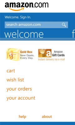 Amazon Mobile v1.6.0.0 - приложение для совершения онлайн-покупок Amazon