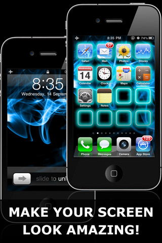 Glow Backgrounds — неон пробрался в ваш iPhone
