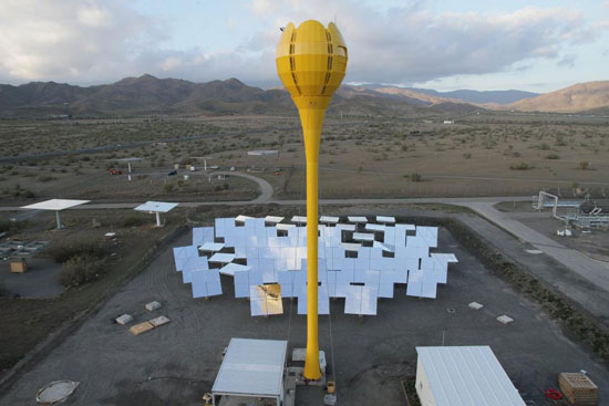 115-foot 'tulip' harnesses sun's rays to power villages (7 pics + video)